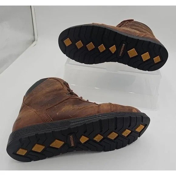 Wolverine Hellcat Ultraspring Wedge W880184 Men's US 12 M Boots Brown Leather - Picture 6 of 7